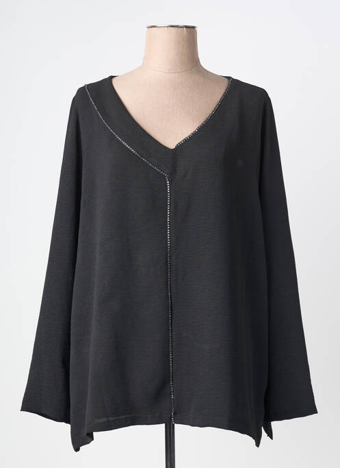 Blouse manches longues manches longues noir AN II VITO femme