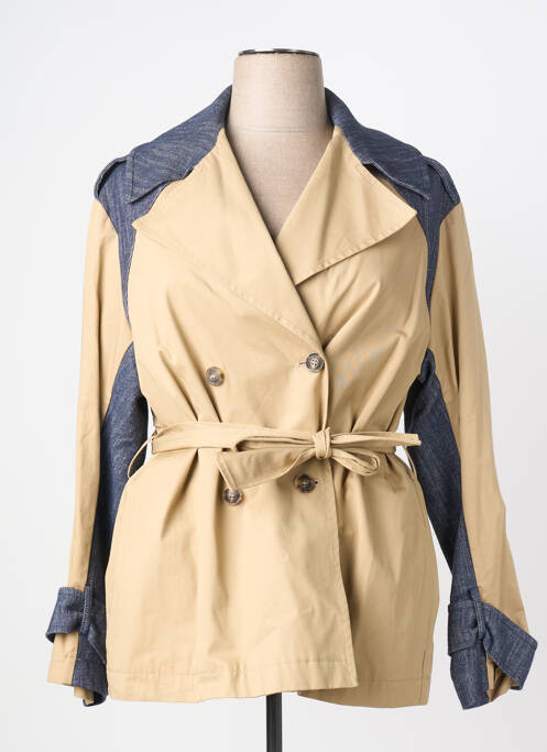 Trench finition intérieure doublée sans capuche beige MÊME ROAD femme