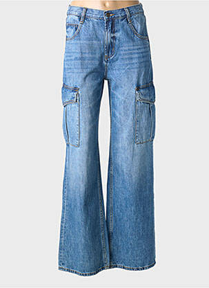 Jean coupe flare stretch taille normale bleu ESQUALO femme