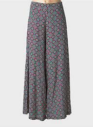 Pantalon large tissage crêpe violet MÊME ROAD femme