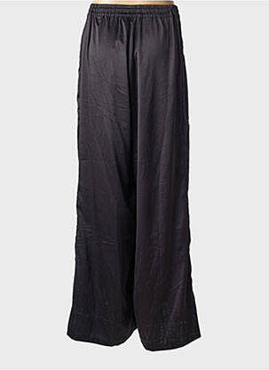 Pantalon large coupe fluide taille normale noir MAT. femme