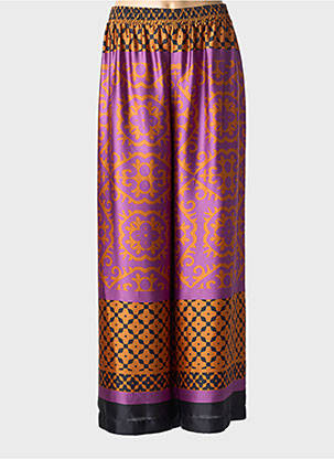 Pantalon large coupe fluide taille normale violet MAT. femme