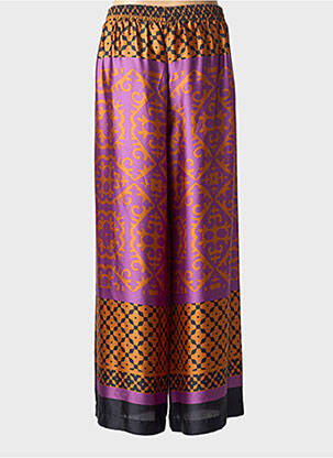 Pantalon large coupe fluide taille normale violet MAT. femme