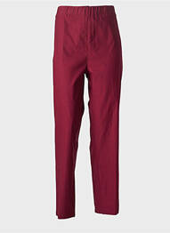 Pantalon slim taille élastique taille normale rouge SOPHIA CURVY femme