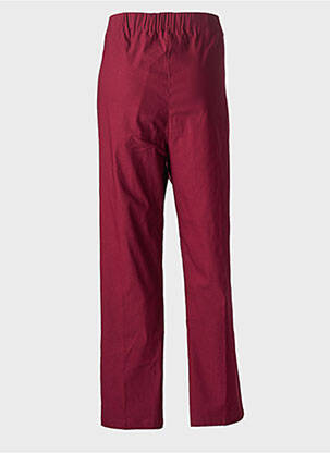 Pantalon slim taille élastique taille normale rouge SOPHIA CURVY femme