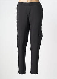 Pantalon cargo taille élastique taille normale noir SOPHIA CURVY femme