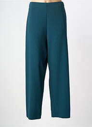 Pantalon droit tissage crêpe taille normale vert AN II VITO femme