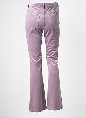 Pantalon flare stretch taille haute violet TRAFFIC PEOPLE femme