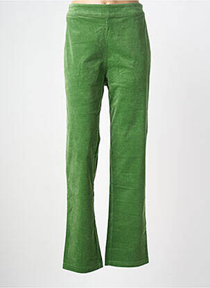 Pantalon droit stretch taille normale vert ZILCH femme
