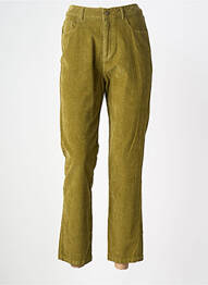 Pantalon 7/8 stretch taille normale vert NICE THINGS femme