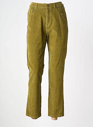 Pantalon 7/8 stretch taille normale vert NICE THINGS femme