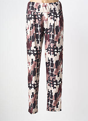 Pantalon slim taille élastique taille normale marron AN II VITO femme