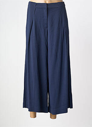 Pantalon 7/8 taille haute taille haute bleu NICE THINGS femme