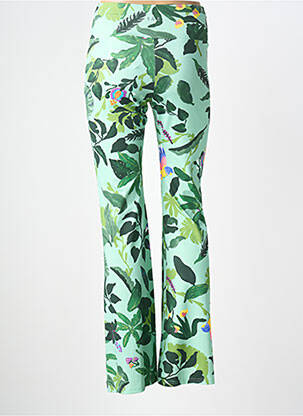 Pantalon flare stretch taille normale vert BLUTSGESCHWISTER femme