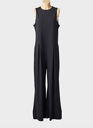 Combi-pantalon fermeture boutonnée au dos sans manche noir MAT. femme