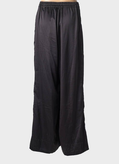 Pantalon large coupe fluide taille normale noir MAT. femme