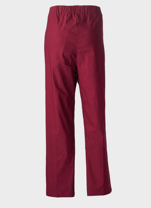 Pantalon slim taille élastique taille normale rouge SOPHIA CURVY femme