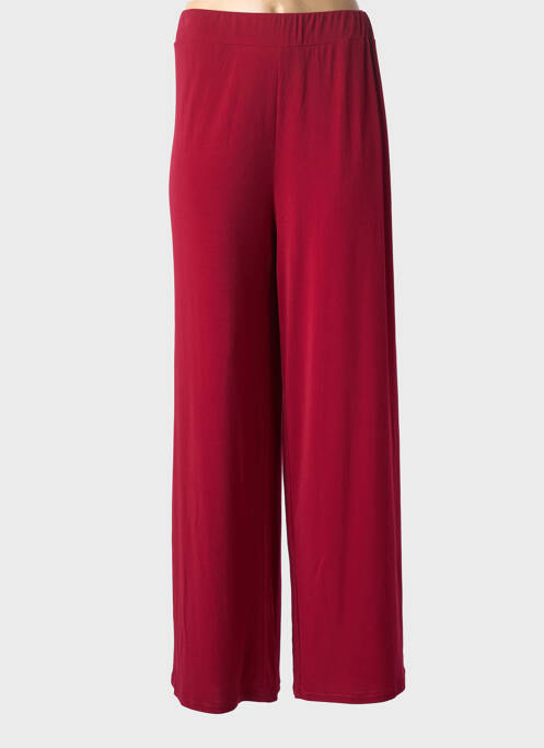 Pantalon large tissage crêpe taille normale rouge AN II VITO femme