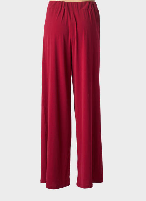 Pantalon large tissage crêpe taille normale rouge AN II VITO femme