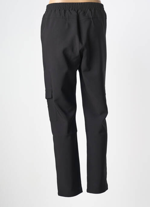 Pantalon cargo taille élastique taille normale noir SOPHIA CURVY femme