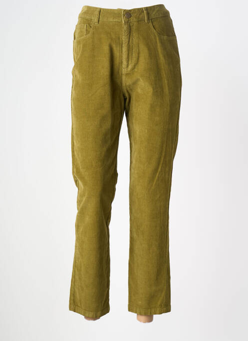 Pantalon 7/8 stretch taille normale vert NICE THINGS femme