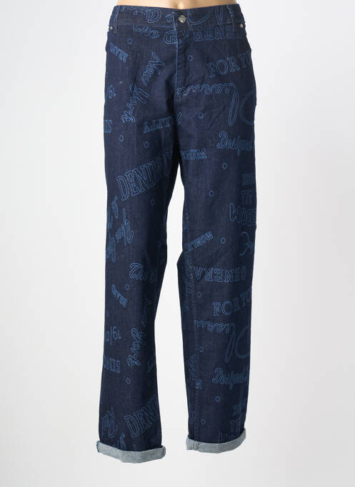 Jeans coupe droite stretch taille normale bleu SOPHIA femme