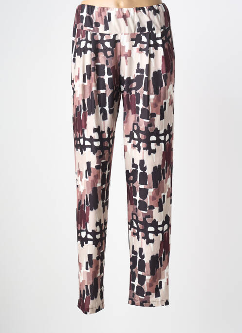 Pantalon slim taille élastique taille normale marron AN II VITO femme