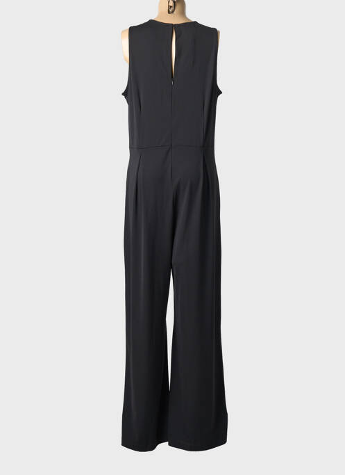 Combi-pantalon fermeture boutonnée au dos sans manche noir MAT. femme