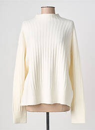 Pull stretch manches longues blanc YAYA FACTORY femme