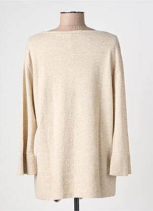 Pull coupe droite manches longues beige NINATI femme