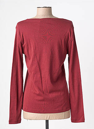 T-shirt manches longues manches longues rouge LE PHARE DE LA BALEINE femme