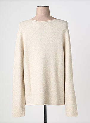 Pull col rond manches longues beige LE PHARE DE LA BALEINE femme