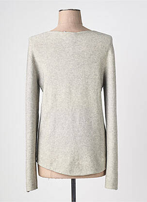 Pull coupe cintrée manches longues gris LE PHARE DE LA BALEINE femme