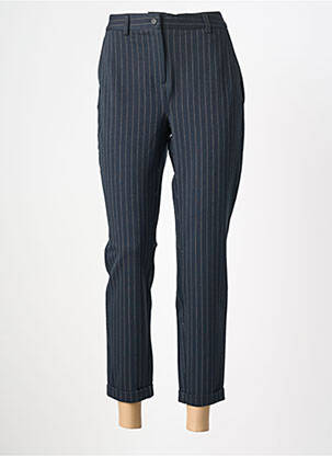 Pantalon 7/8 stretch taille normale bleu YAYA femme
