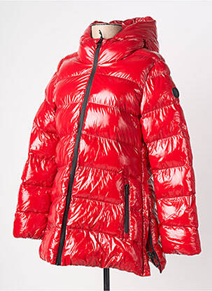 Doudoune poches a capuche rouge U.S. POLO ASSN femme