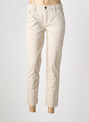 Pantalon chino tissage popeline taille normale beige U.S. POLO ASSN femme