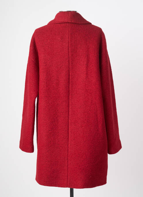 Manteau court coupe droite sans capuche rouge INDI & COLD femme
