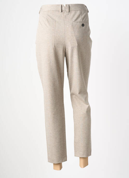 Pantalon 7/8 stretch taille normale beige YAYA femme
