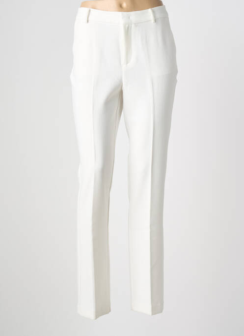 Pantalon slim stretch taille normale blanc YAYA femme