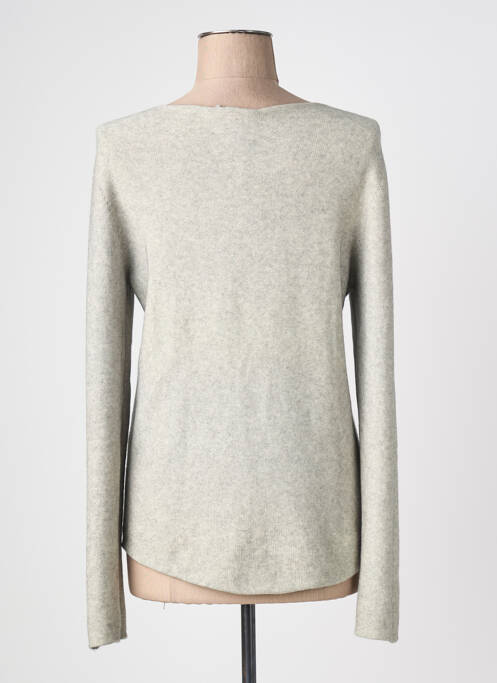 Pull coupe cintrée manches longues gris LE PHARE DE LA BALEINE femme