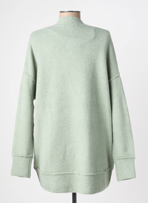 Pull col v manches longues vert YAYA femme