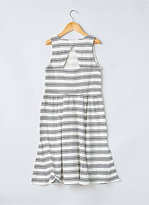 Robe mi-longue sans manche sans manche blanc GARCIA fille