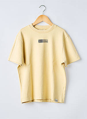 T-shirt coupe droite manches courtes jaune GARCIA garçon