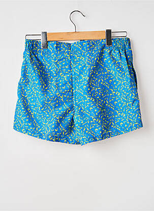 Short de bain imprimé fantaisie bleu ATHENA homme