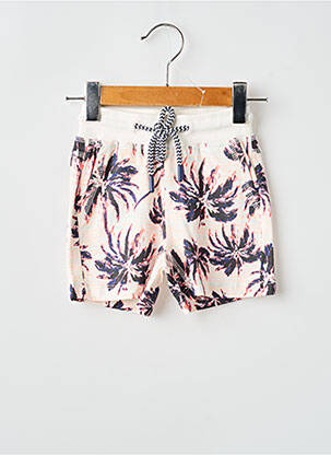 Bermuda taille élastique taille élastique blanc GARCIA garçon