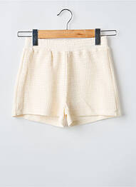 Short coupe droite taille élastique beige GARCIA fille