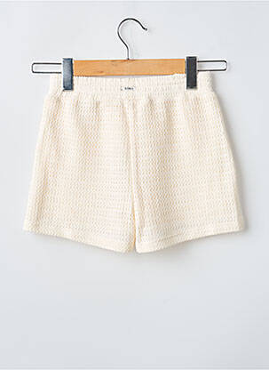 Short coupe droite taille élastique beige GARCIA fille