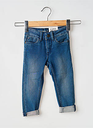 Jeans coupe slim fermeture zippée sous rabat boutonné bleu GARCIA garcon