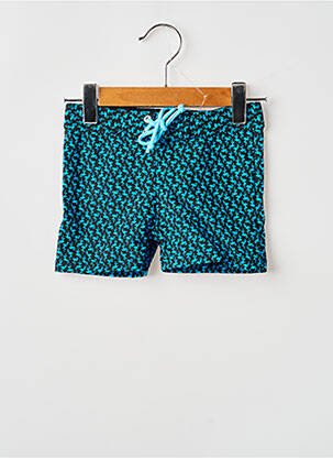 Short de bain imprimé fantaisie bleu LAGON BLEU garcon