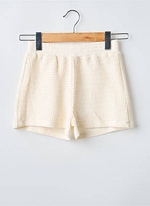 Short coupe droite taille élastique beige GARCIA fille